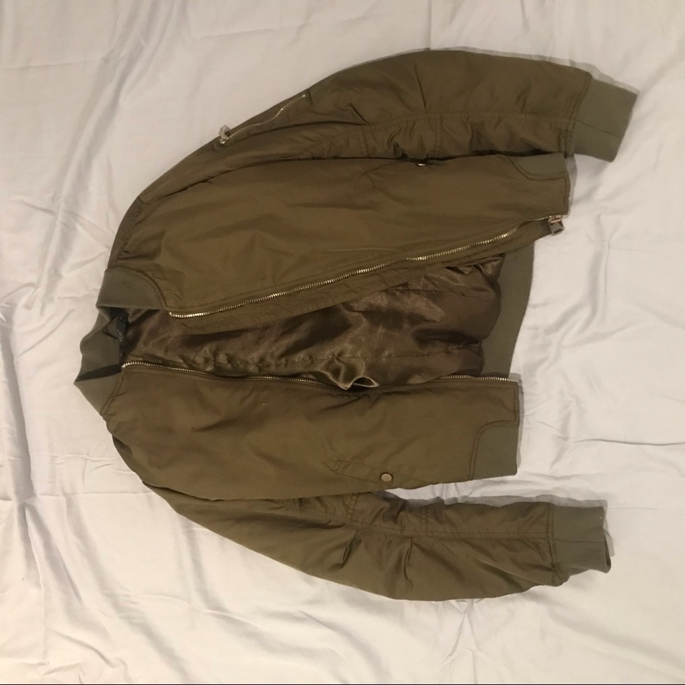 Topshop Green Bomber
